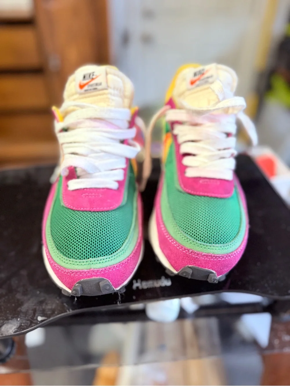 Nike x sacai LDWaffle sneakers in the "Pine Green" colorway size 8 - Picture 2 of 5